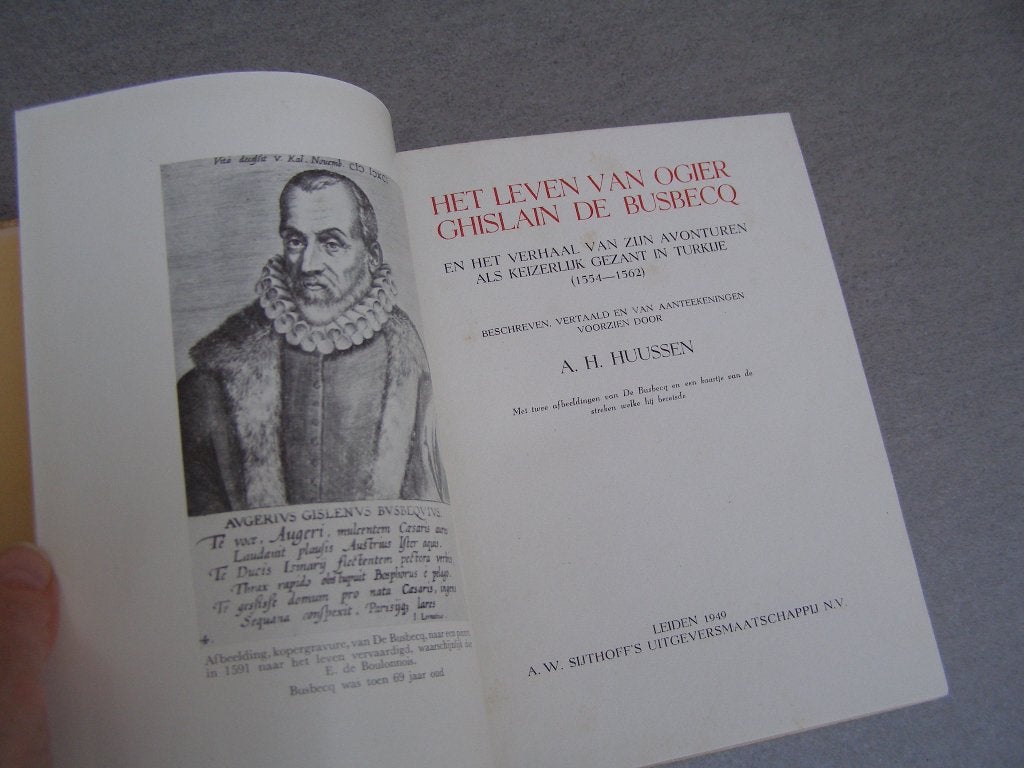 Het leven van Ogier Ghislain de Busbecq., Livres, Enlèvement, Utilisé