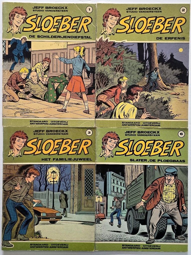 Strips - Sloeber - lot 4 albums, Boeken, Stripverhalen, Ophalen of Verzenden