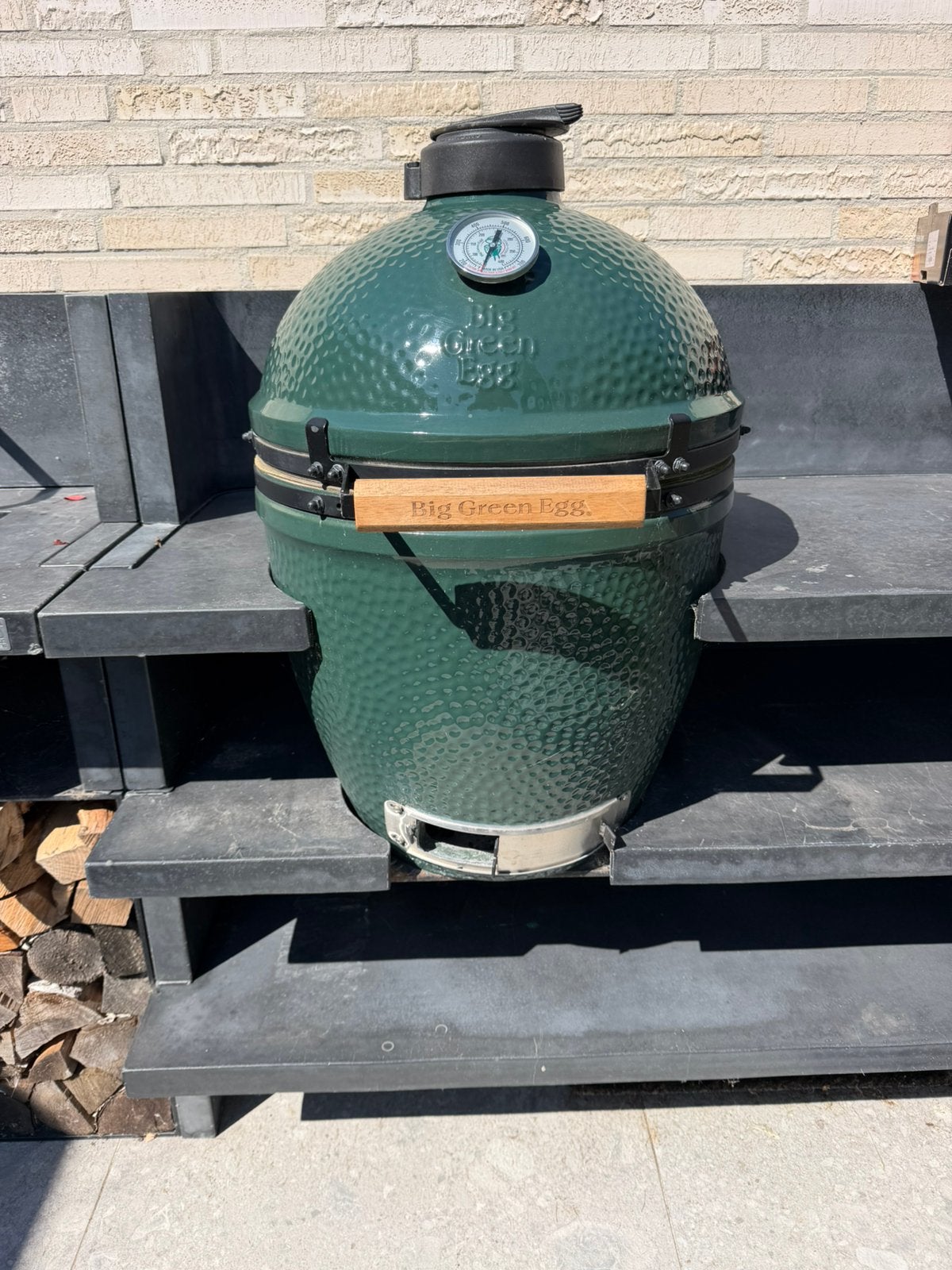 Big Green Egg Large in goede staat, Tuin en Terras, Ophalen, Zo goed als nieuw