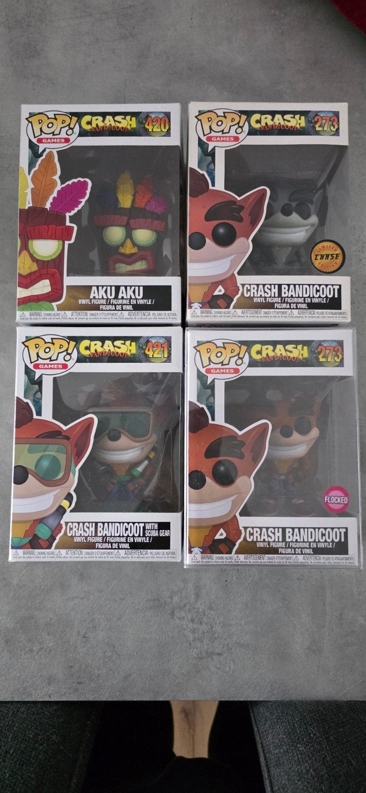 Lot Funko Pop Crash Bandicoot, Enlèvement