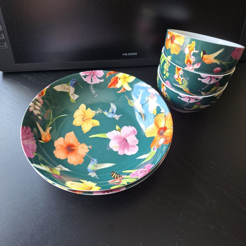 Assiettes Marjolein Bastin, Maison & Meubles, Assiettes(s), Enlèvement ou Envoi, Comme neuf, Porcelaine