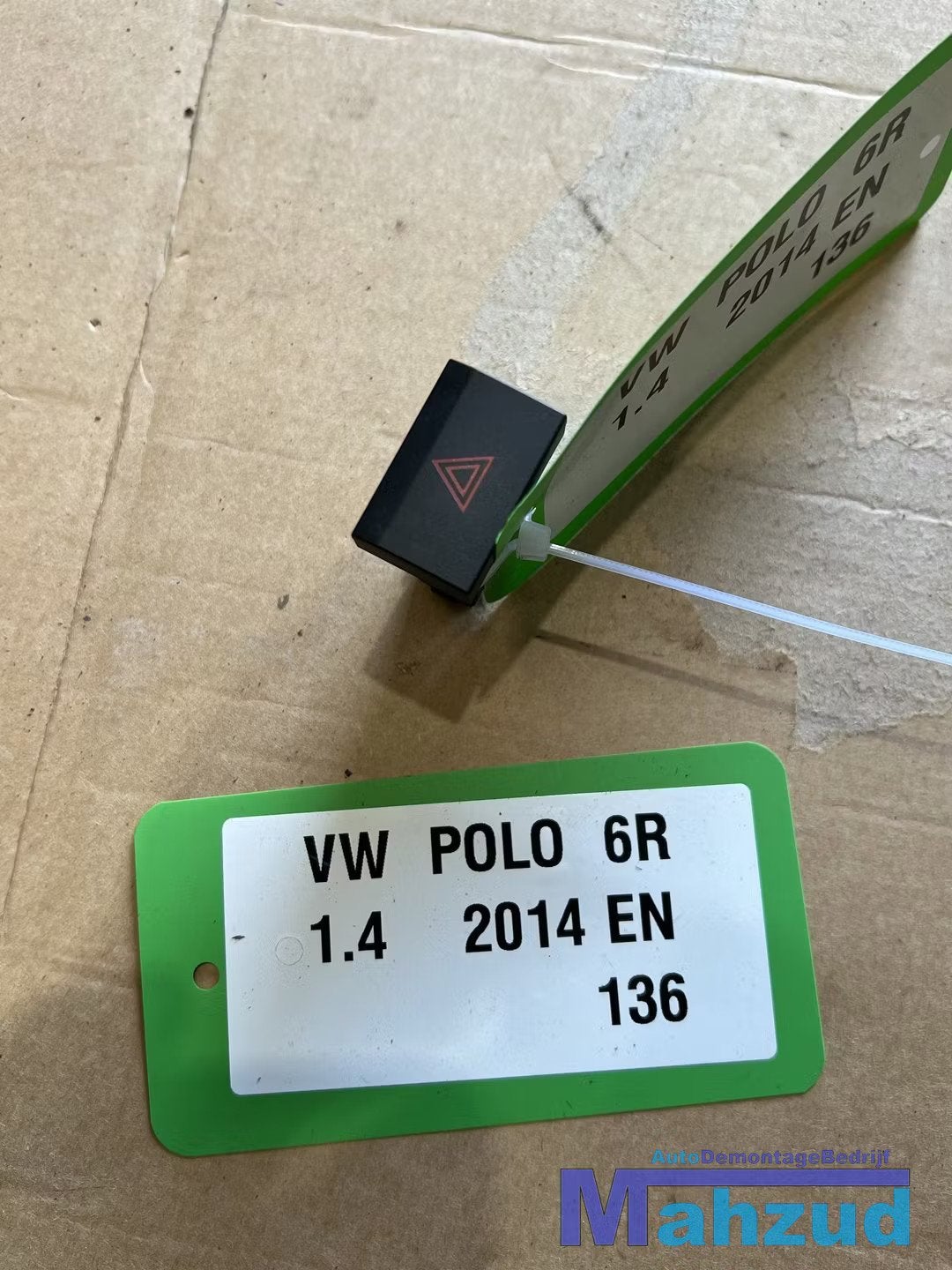 VW POLO 6R alarmlicht schakelaar 2009-2017, Volkswagen, Volkswagen AG, Vw@volkswagen.de, Utilisé