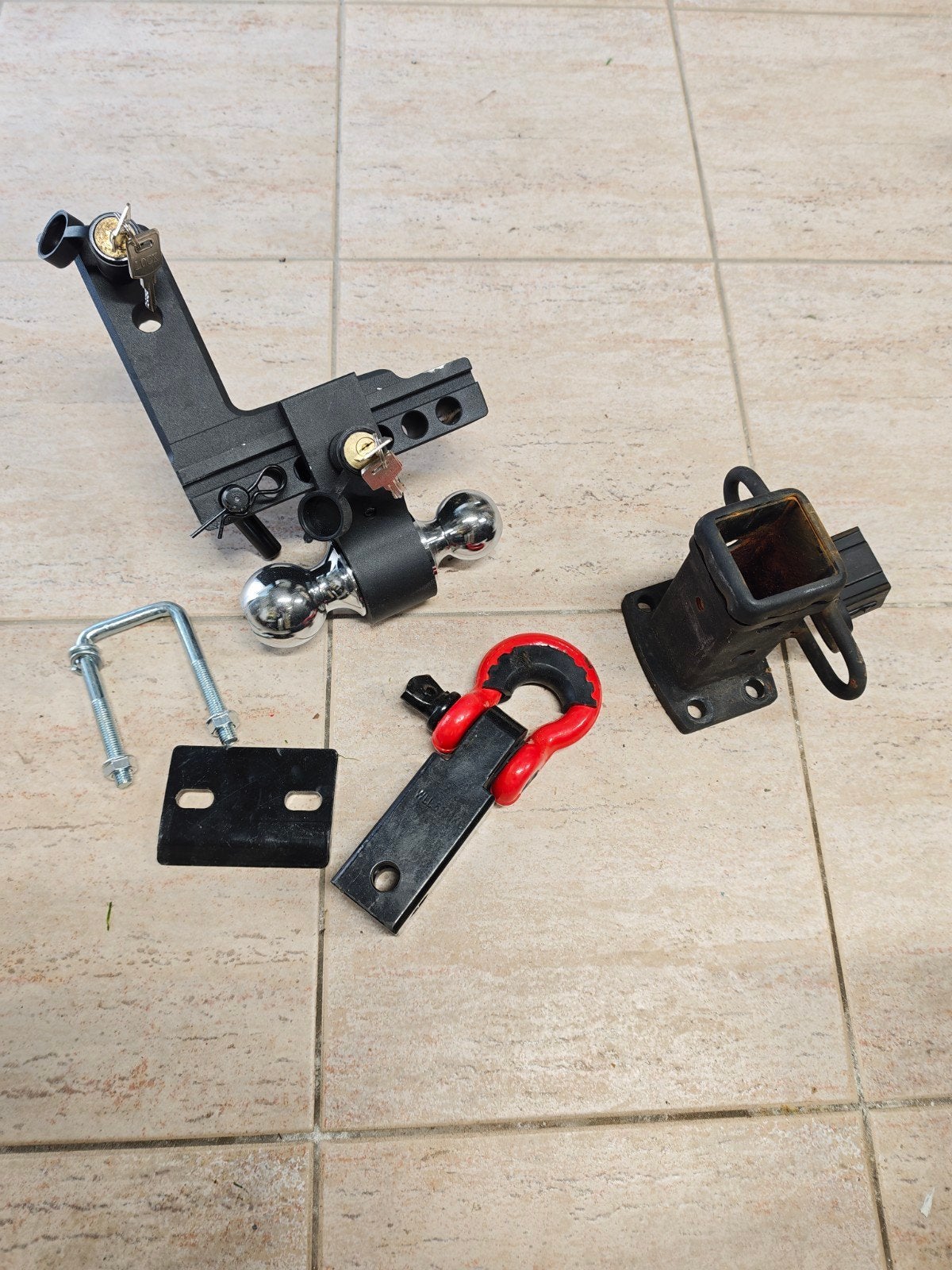 verstelbare kogelkop-trekhaak (drop hitch), Autos : Pièces & Accessoires, Attelages, Enlèvement, Utilisé