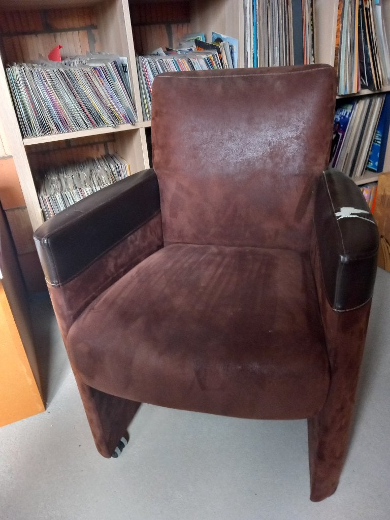 2 gratis eetkamer stoelen / zeteltjes, Enlèvement, Utilisé, Cuir, Deux