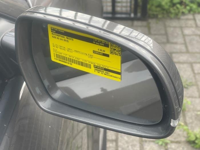 Rétroviseur extérieur droit d'un Audi A3, -, 3 mois de garantie, Audi, Utilisé