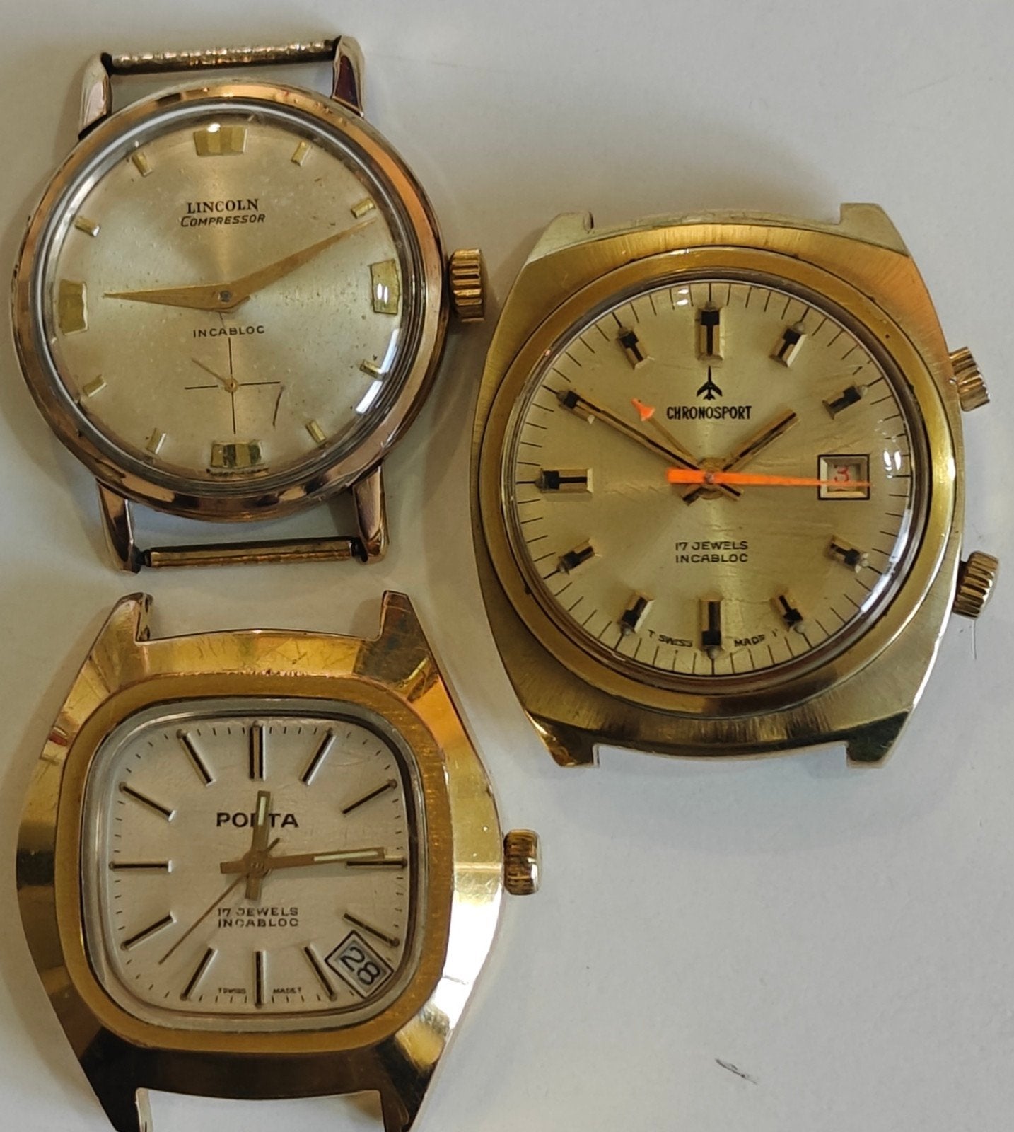 Lot montre vintage, Enlèvement ou Envoi
