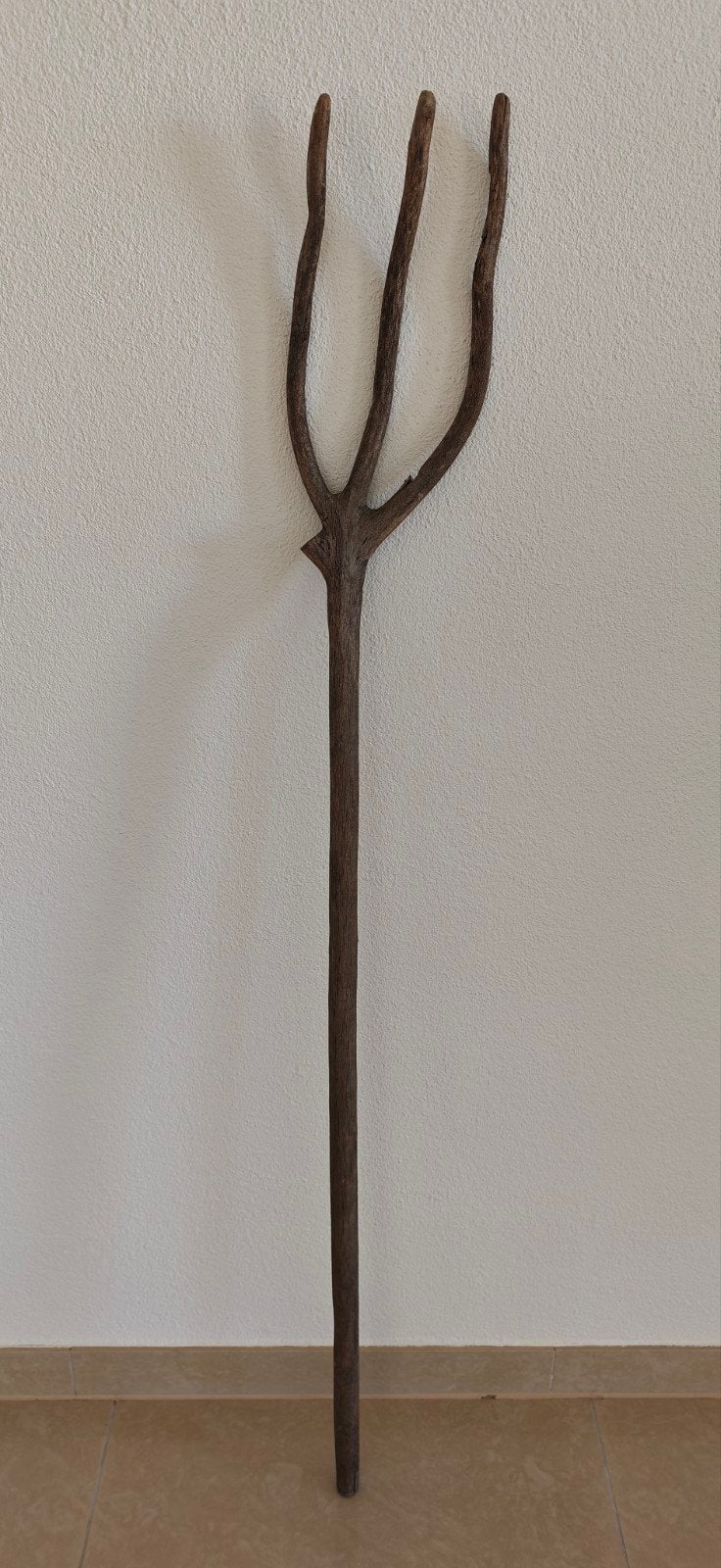 Antieke Houten Hooivork (Spanje, ca. 1900), Ophalen