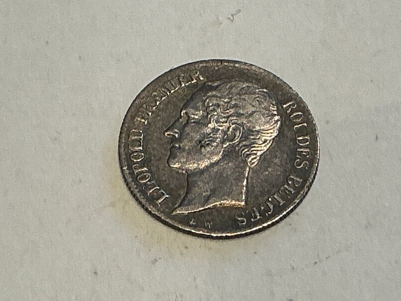 Belgique 20 centimes 1853 argent, Enlèvement ou Envoi, Argent