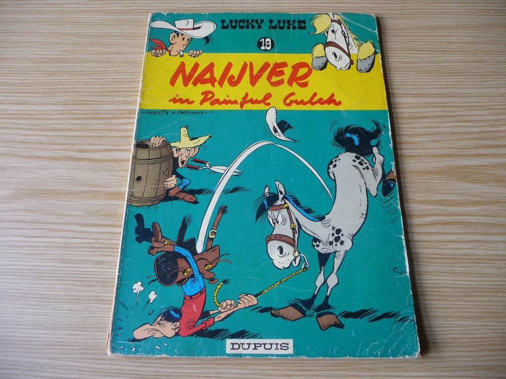 Lucky Luke 19. Naijver in Painfull Gulch 1969 €3, Enlèvement ou Envoi, Une BD, Morris & Goscinny,, Utilisé