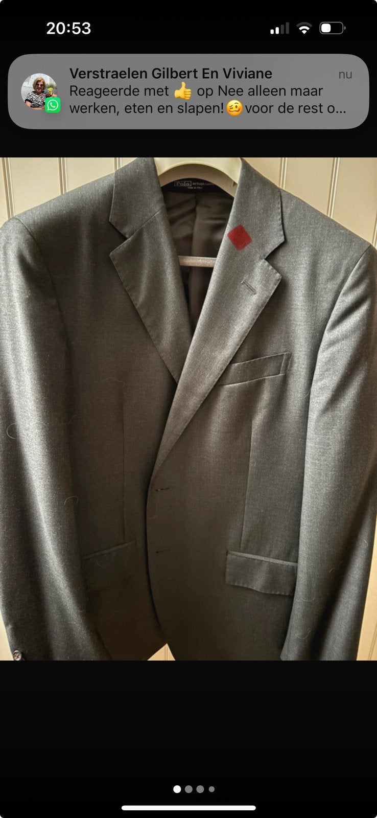 Kostuum Ralph Lauren, Kleding | Heren, Kostuums en vesten, Ophalen, Zo goed als nieuw, Maat 52/54 (L), Grijs