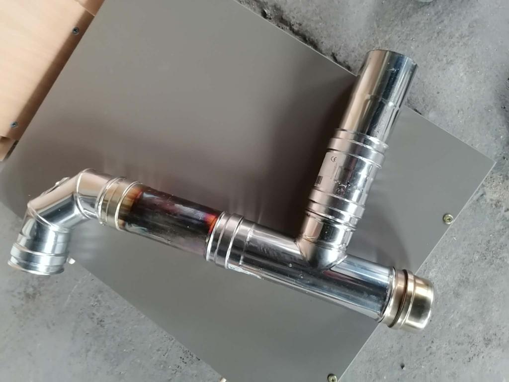 Tuyau en inox, Huis en Inrichting, Kachels, Ophalen, Zo goed als nieuw, Hout, Pelletkachel