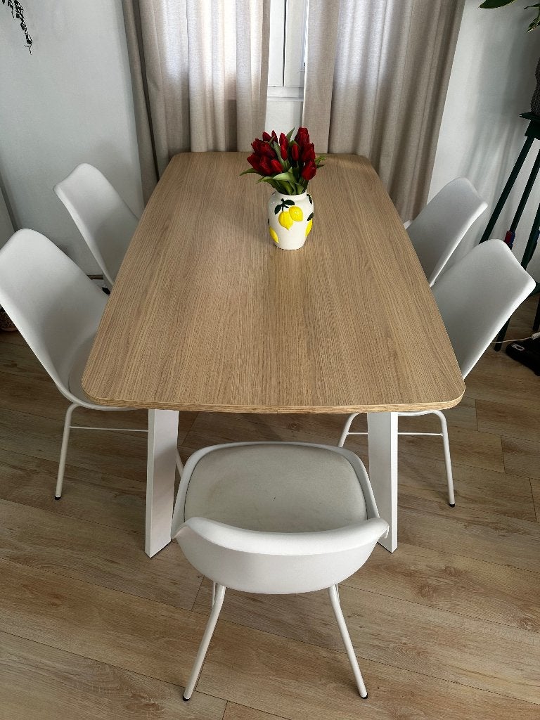 5 stoelen, Maison & Meubles, Enlèvement, Utilisé, Blanc, Cinq, Six Chaises ou plus