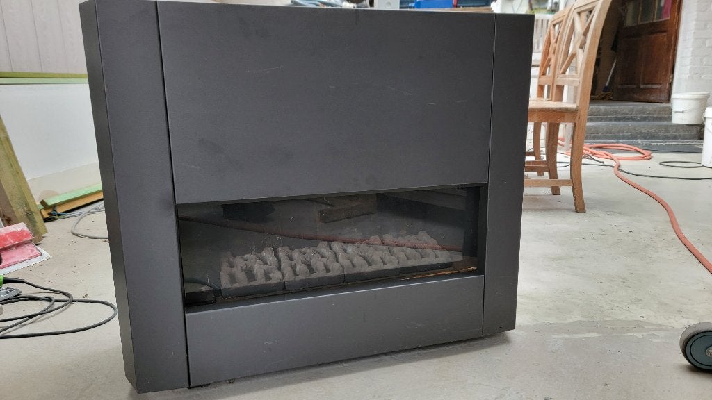 Poêle Gaz DRU Bremen 12kW . Nickel - Entretien 2024 (300€), Enlèvement, Autoportant, Gaz, Utilisé
