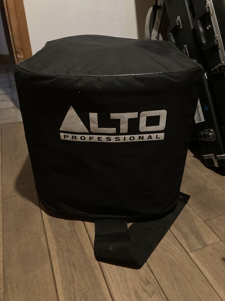 ALTO TS312S subwoofer en bijbehorende tas, Audio, Tv en Foto, Professionele apparaten, Ophalen, Gebruikt, Audio