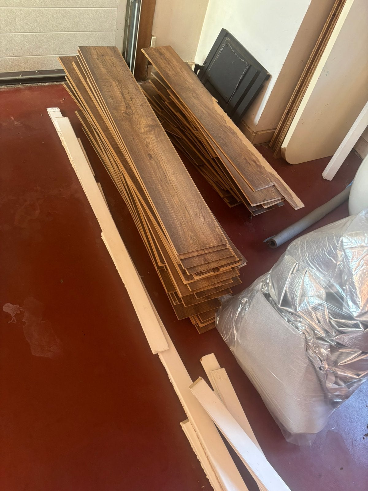 Laminaat bruin, Doe-het-zelf en Bouw, Ophalen, Zo goed als nieuw, Laminaat