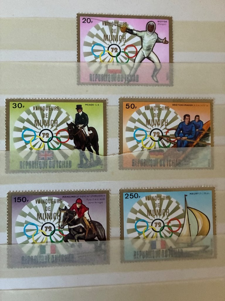 THEMA SPORT MUNCHEN 1972, Postzegels en Munten, Verzenden, Postfris, Sport