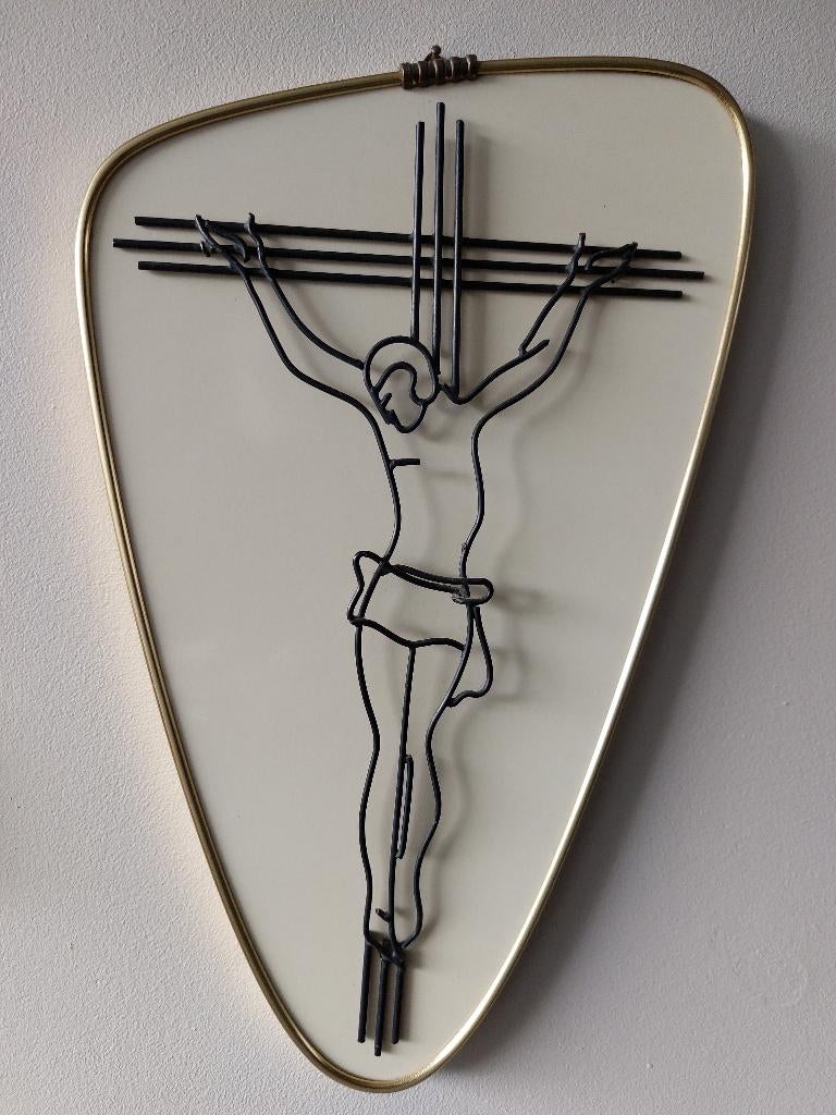 Vintage retro Artilux Christus aan kruis muurplaat religieus, Antiek en Kunst, Ophalen of Verzenden