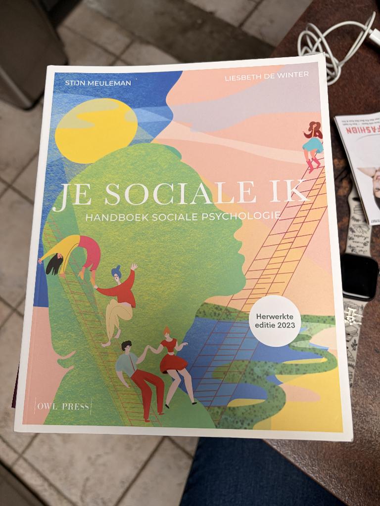Je sociale ik. Handboek sociale psychologie, Boeken, Ophalen of Verzenden, Nieuw, Hogeschool, Miet Craeynest; Pol Craeynest; Stijn Meuleman
