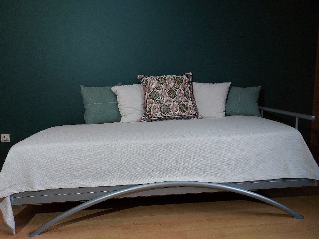 1 persoonsbed met lattenbodem, Huis en Inrichting, Ophalen, Gebruikt, 90 cm, Eenpersoons