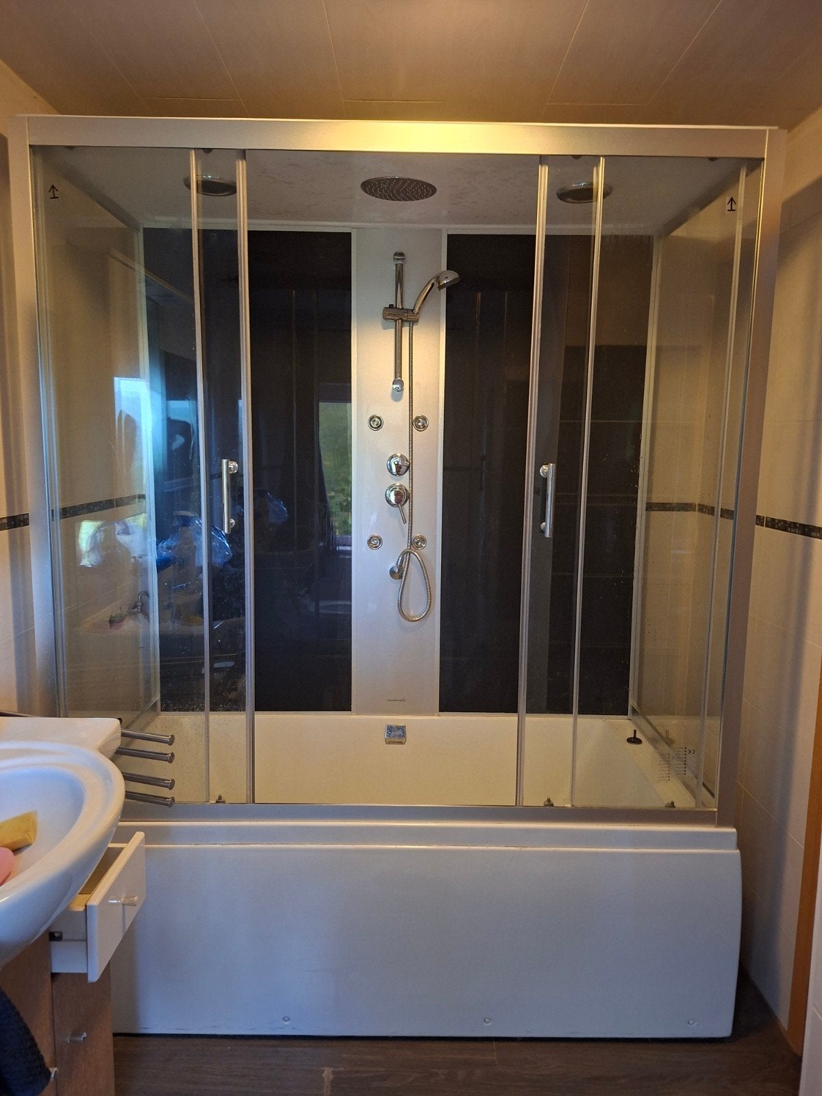 cabine douche, Enlèvement
