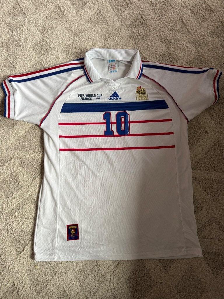 Maillot de football vintage COLLECTOR - FRANCE 1998 ZIDANE, Sports & Fitness, Enlèvement ou Envoi, Utilisé, Maillot