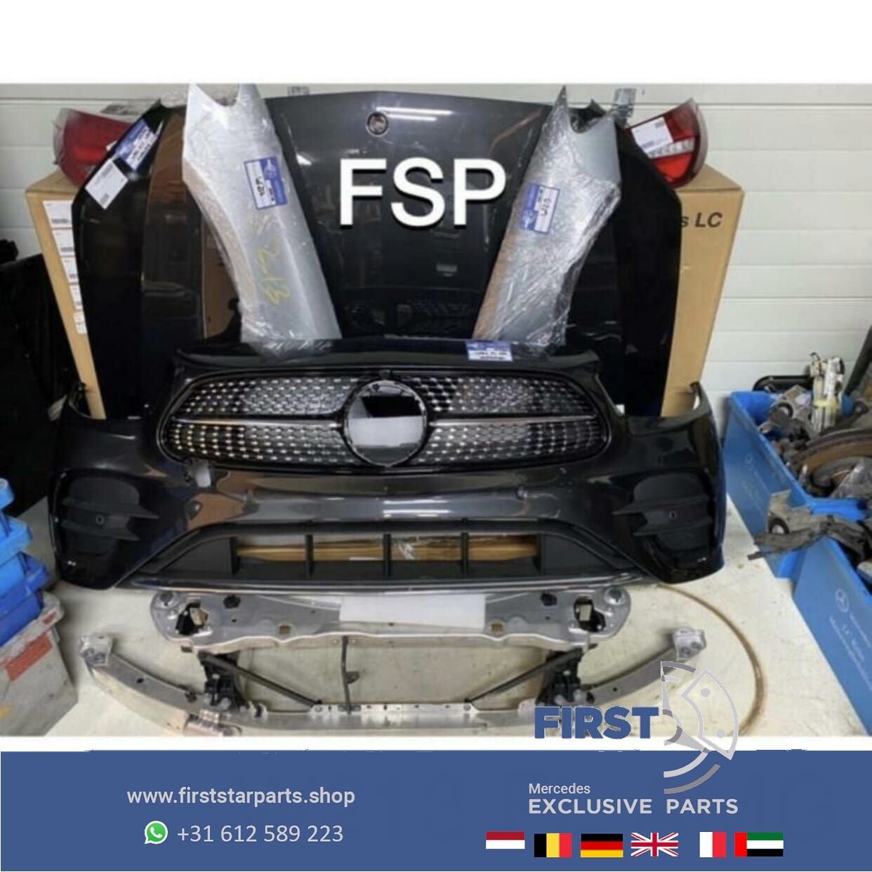 W213 S213 W238 FACELIFT 43 AMG VOORKOP Mercedes E Klasse 202, Utilisé, -, Avant, -