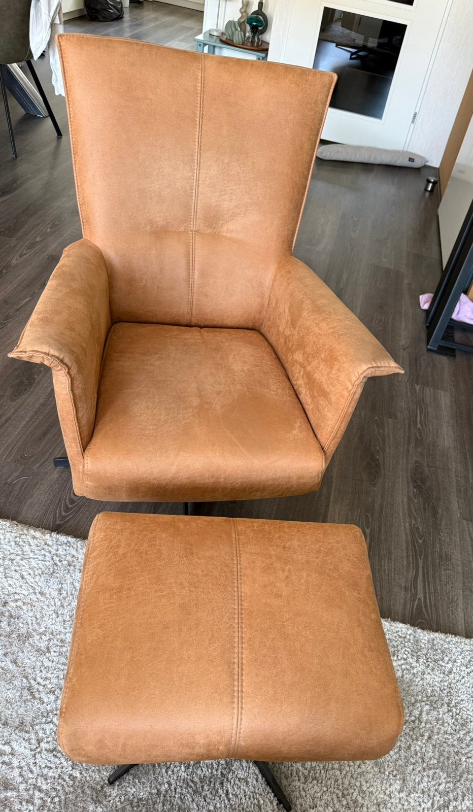 H&H relax stoel met voetensteun, Enlèvement, Comme neuf