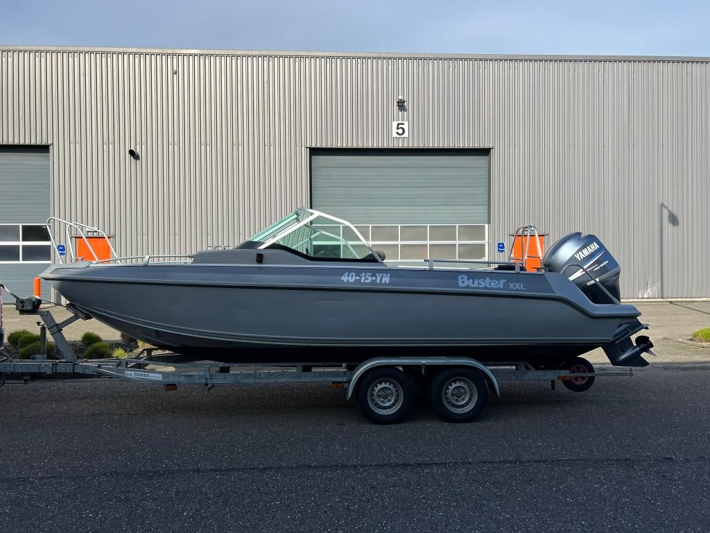 Aluminium Buster XXL 150 PK Yamaha 4-Stroke goed onderhouden, Watersport en Boten, Vis- en Consoleboten, Gebruikt, 70 pk of meer
