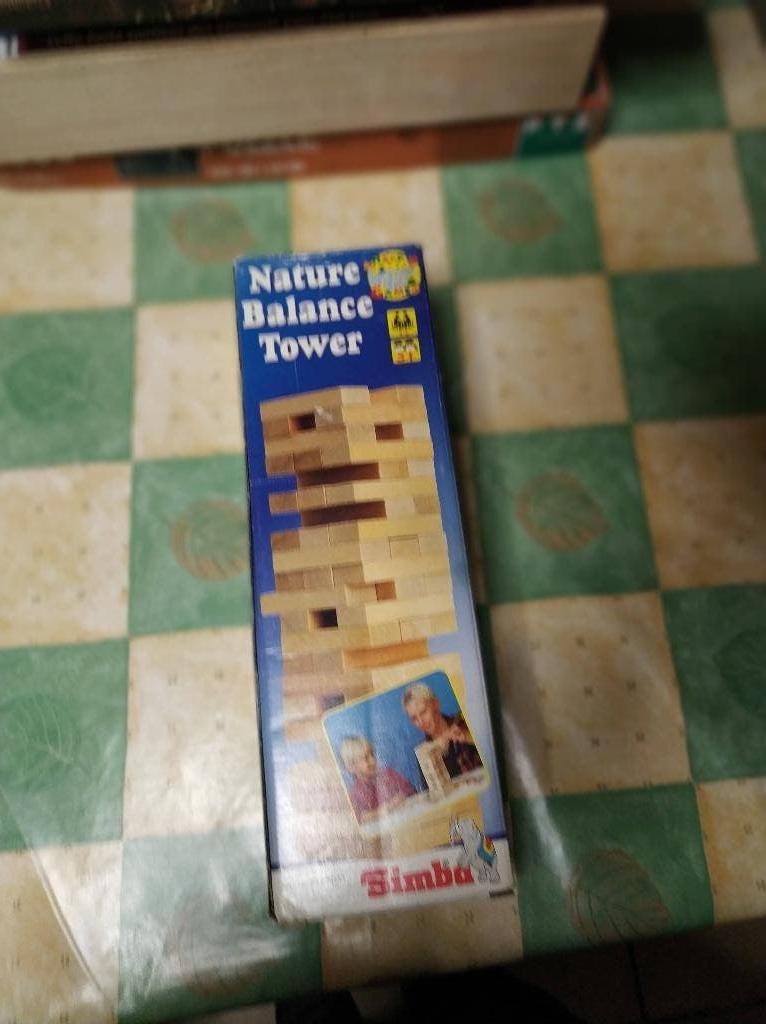 balans toren met houten blokken leuk gezelschapspel simba, Ophalen of Verzenden