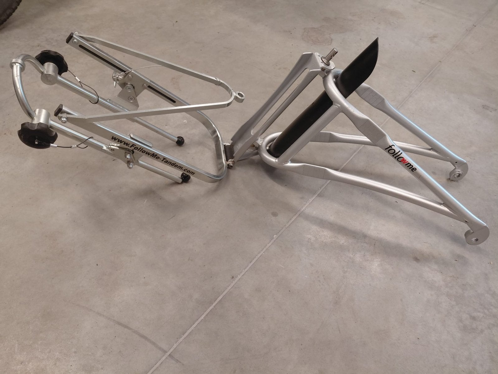 Follow me tandem, Ophalen, Zo goed als nieuw, Aanhangfiets