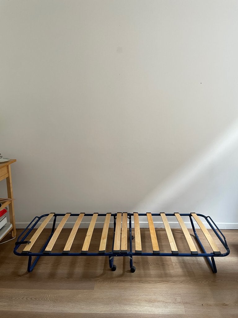 Lit pliable / foldable bed, Ophalen, Eenpersoons, Blauw, Zo goed als nieuw
