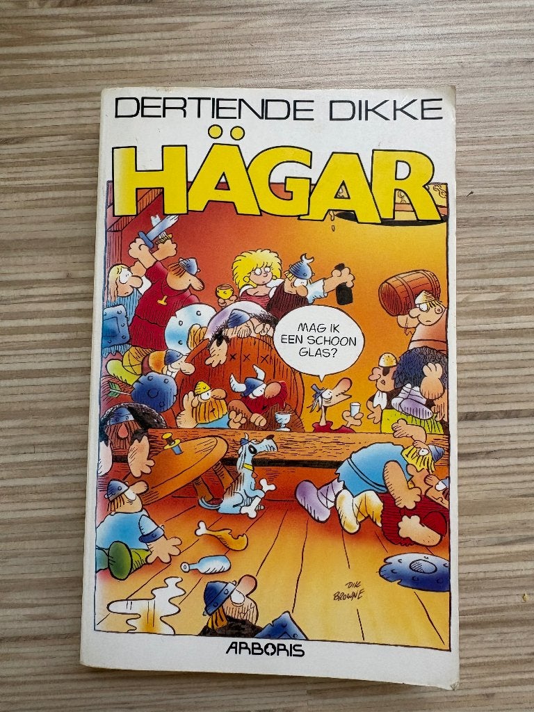 Hägar dertiende dikke, Boeken, Gelezen, Eén stripboek, Ophalen of Verzenden, Dik Browne