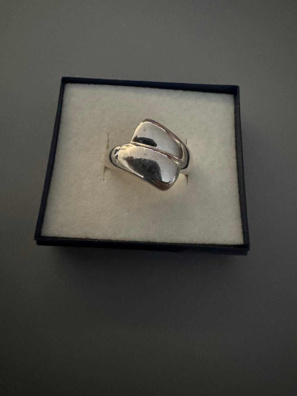 Zilveren ring, Handtassen en Accessoires, Ringen, Ophalen, Gebruikt