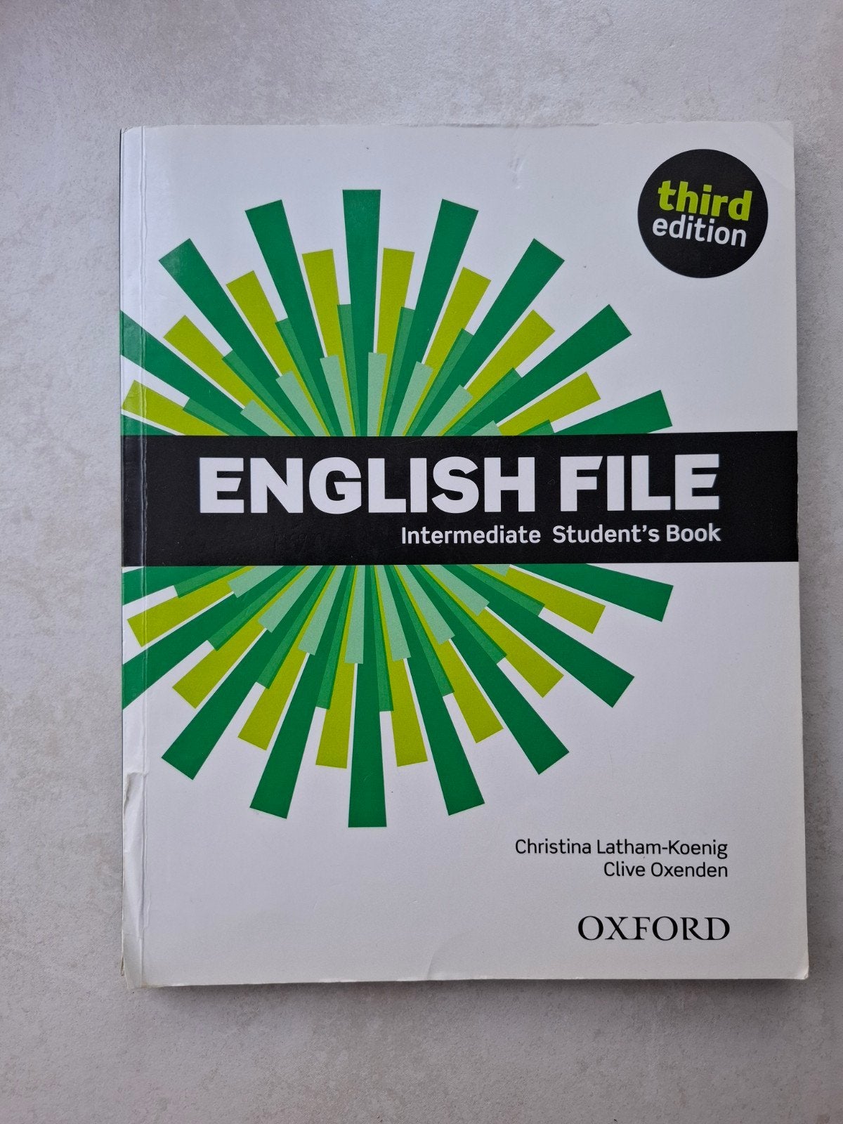 English file intermediate student's book, Livres, Enlèvement