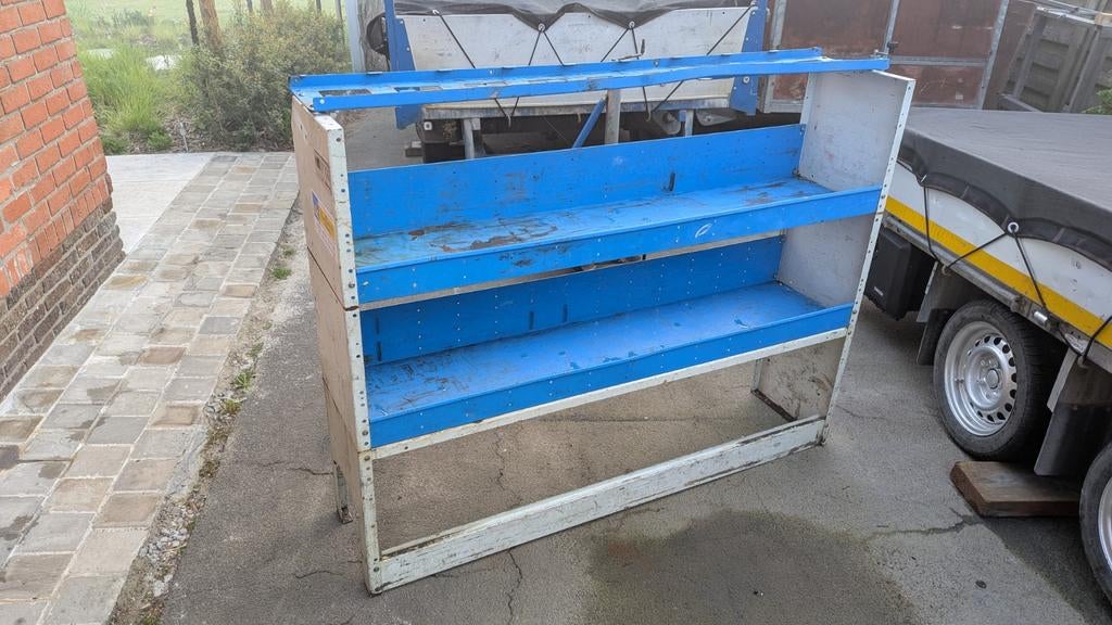 Bestelwagen rek / inrichting – stevig metalen werkrek, Ophalen