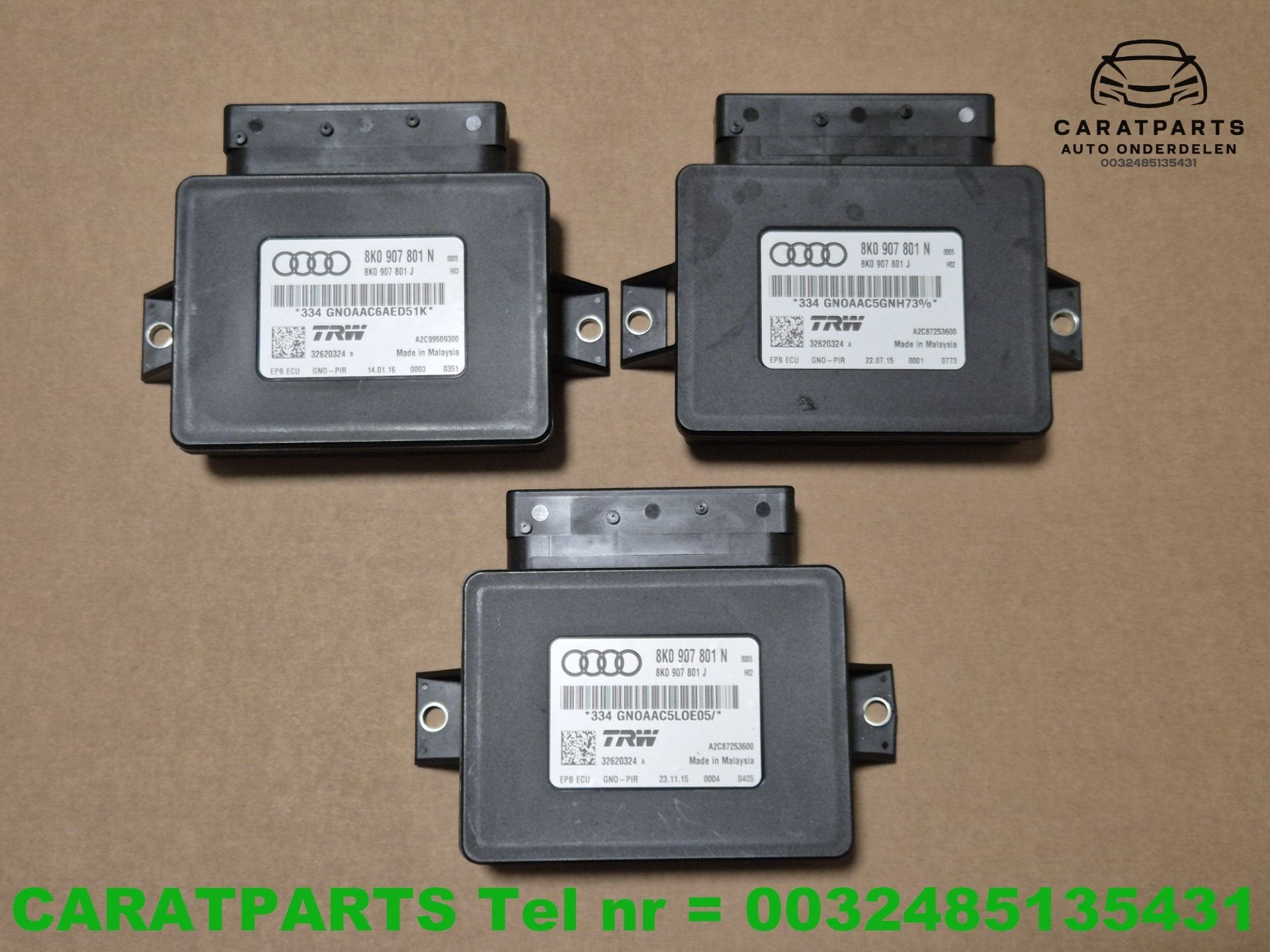 8K0907801N 8K0907801J Calculateur de frein main Audi A5 A4 Q, Autos : Pièces & Accessoires, AUDI AG, Auto-Union-Strasse 1
85045  Ingolstadt, DE