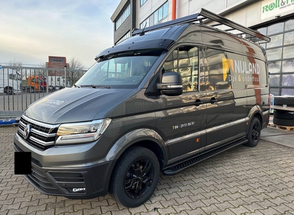 Zwarte side-bars met Aluminium Trede Crafter 2026 L4 (NIEUW), Auto-onderdelen, Ophalen of Verzenden, Nieuw