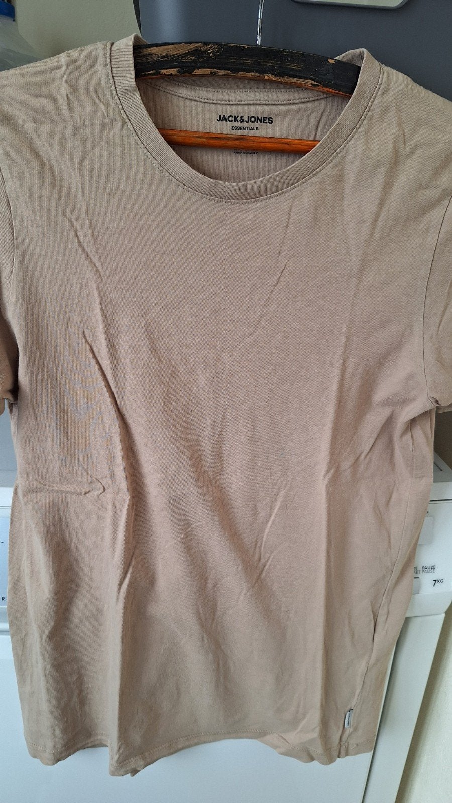 heren t shirt, Ophalen, Beige, Jack&Jones, Gedragen