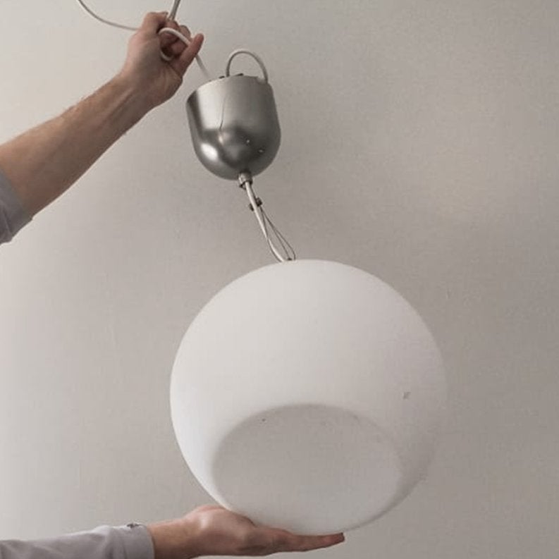Mooie hanglamp - glas, Enlèvement, Utilisé, Verre, Modern