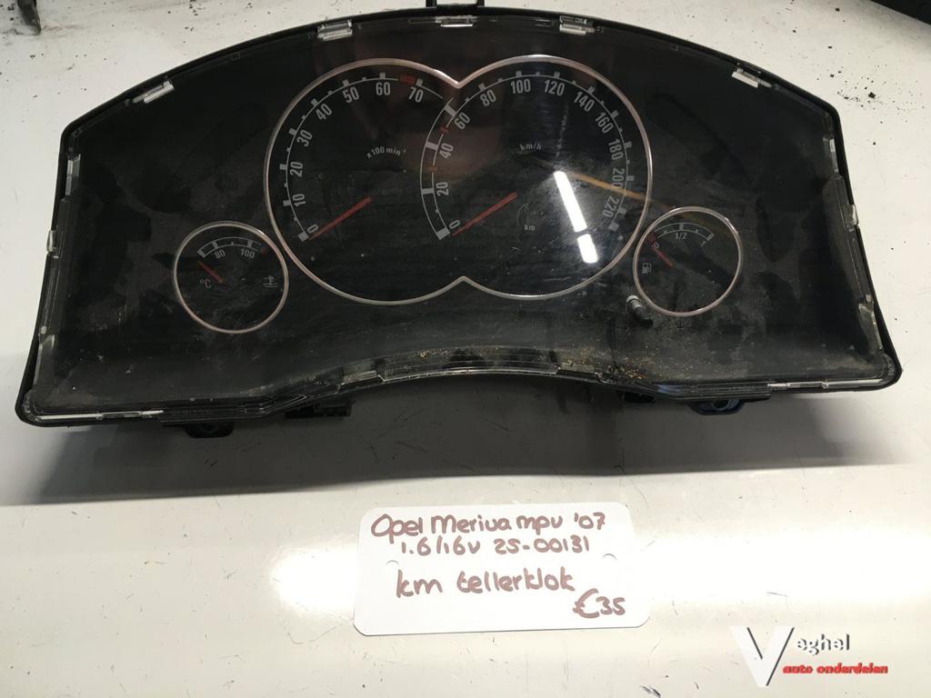 Opel Meriva 1.6 16v 2007 2500131  Km Tellerklok  13214771LP, Auto-onderdelen, Dashboard en Schakelaars, Gebruikt, Ophalen of Verzenden