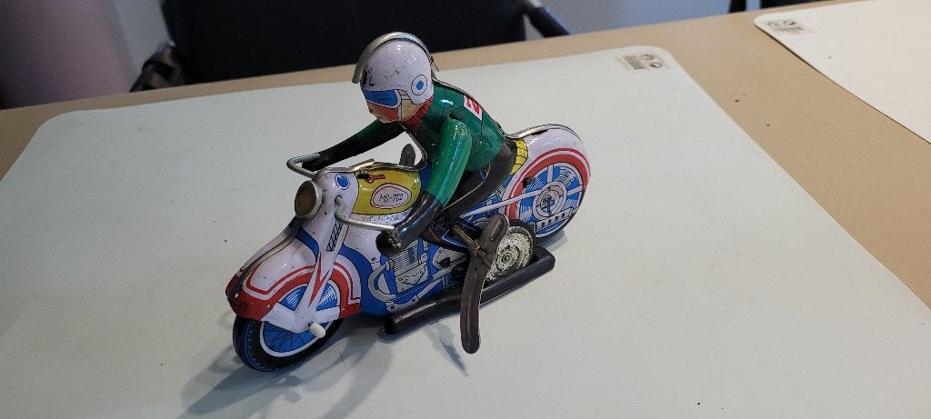 mooie grote blikken opwind moto, Ophalen of Verzenden