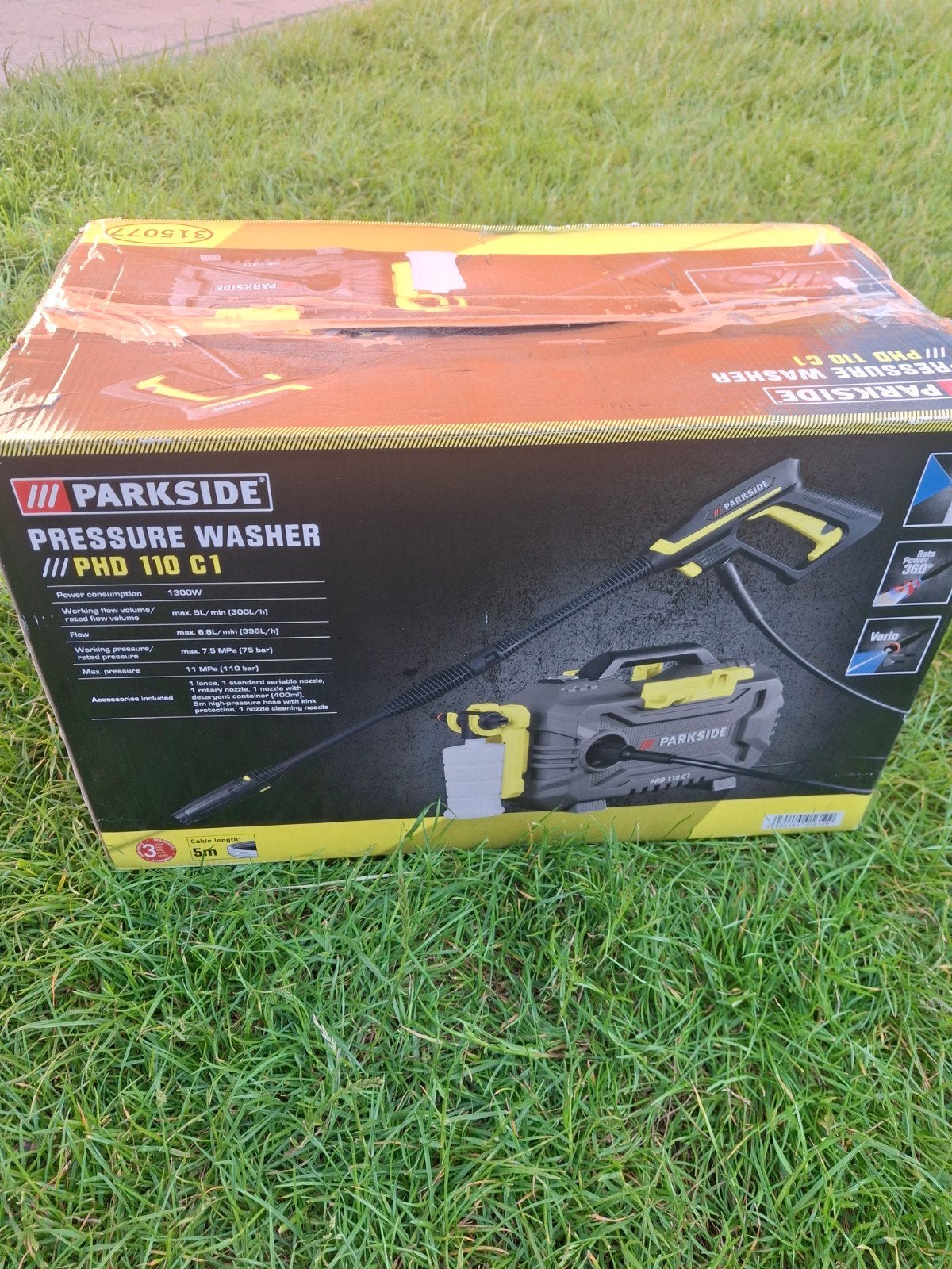 Parkside hogedrukreiniger nieuw, Ophalen