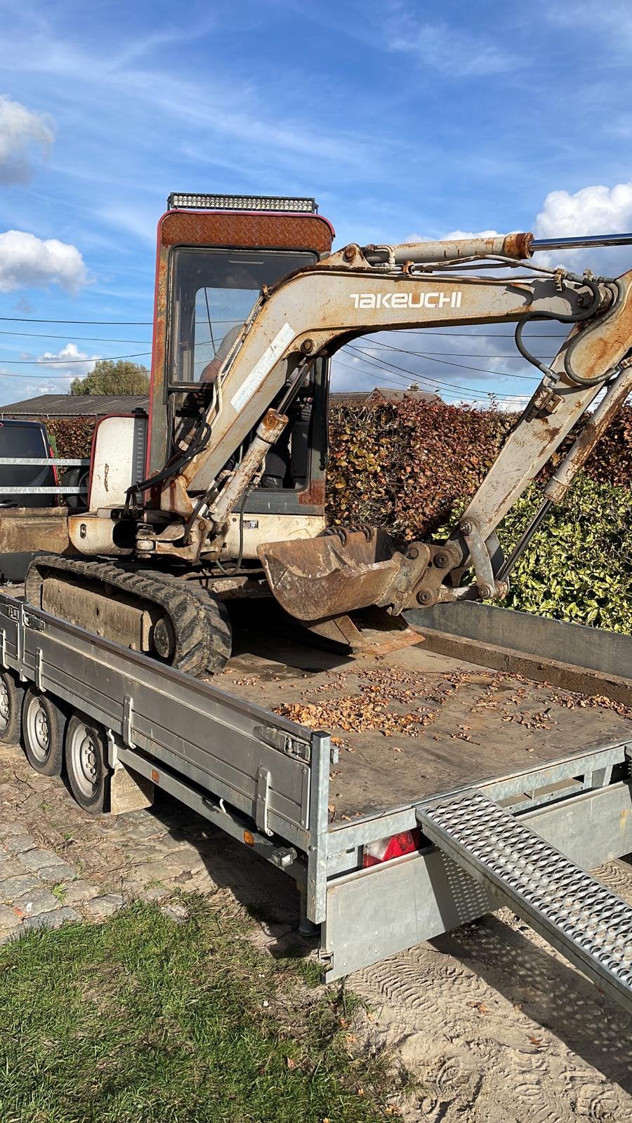 2,8 ton Takeuchi, Ophalen, Graafmachine