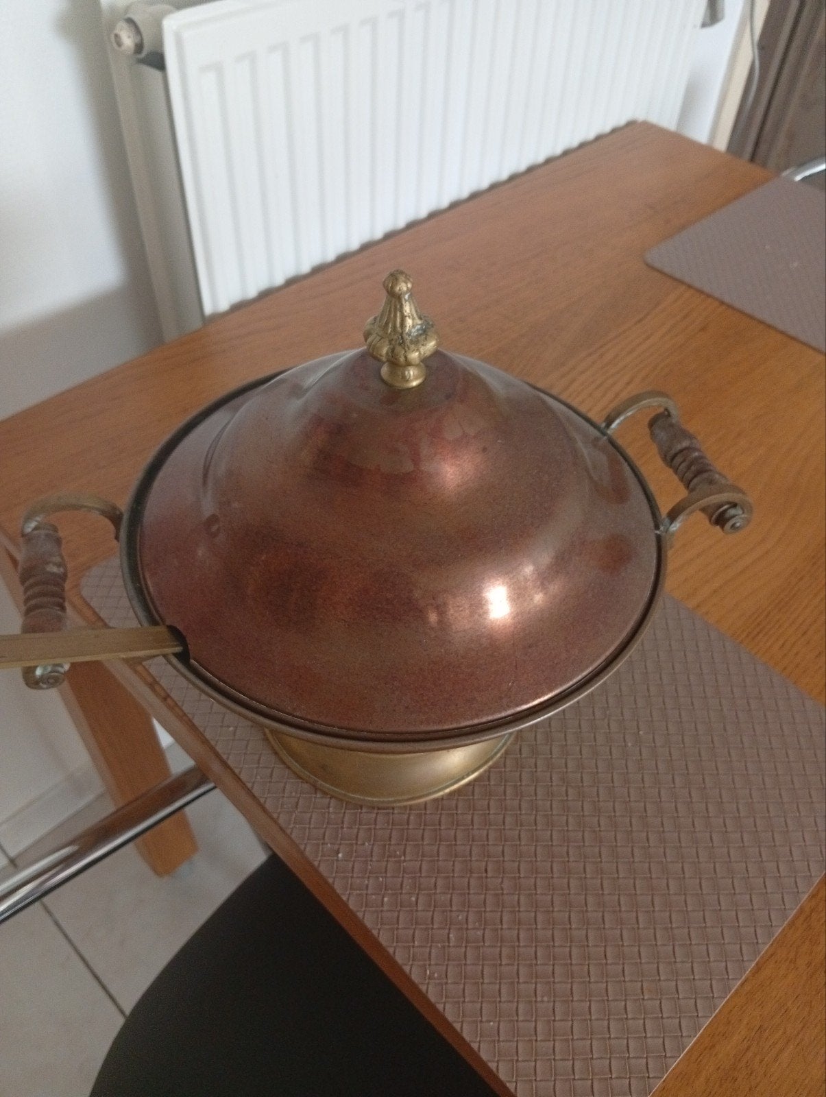 koperen soep trien 100 j oud, Antiek en Kunst, Ophalen, Koper