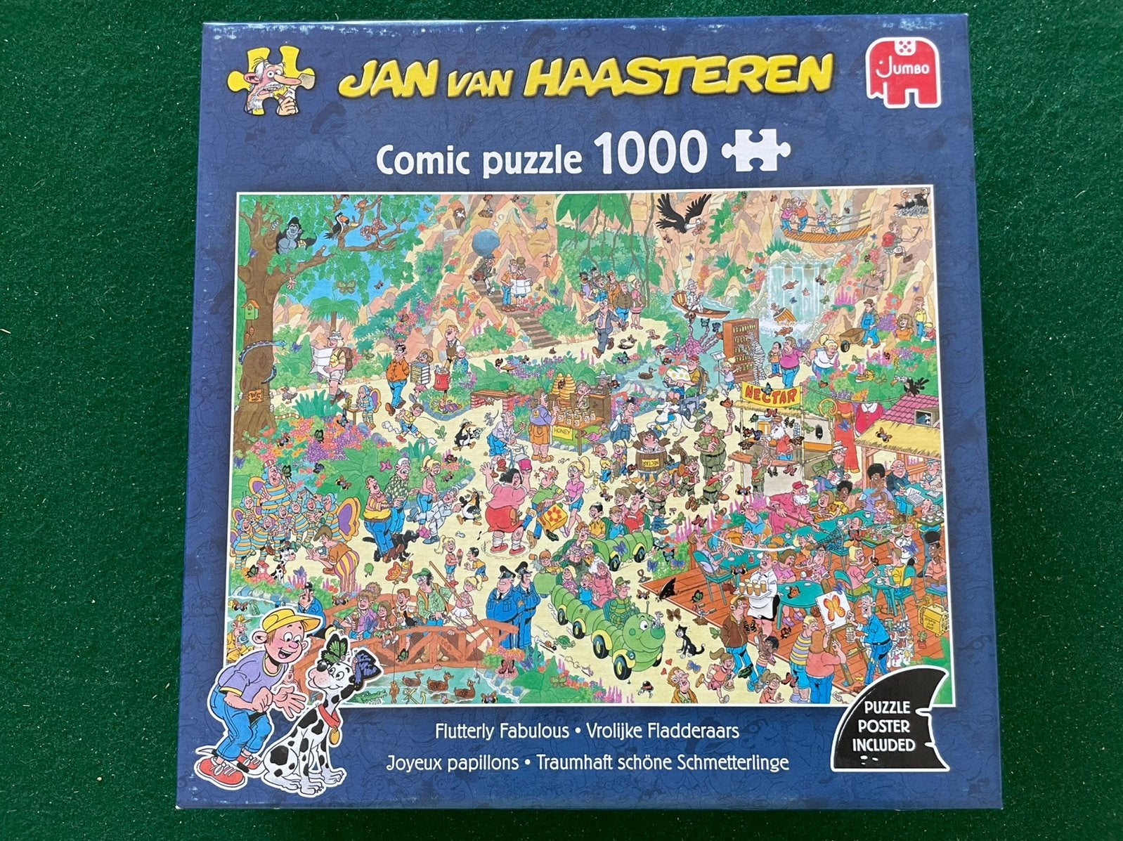 Jan van Haasteren puzzel 1000 stukjes- Vrolijke Fladderaars, Hobby en Vrije tijd, Denksport en Puzzels, Ophalen of Verzenden, Zo goed als nieuw