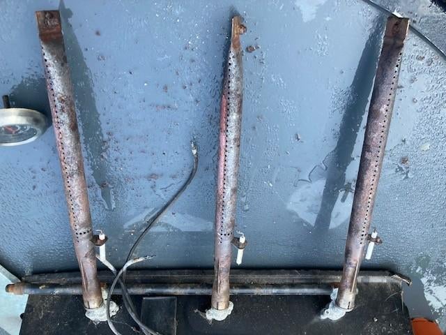 zelfbouw gas bbq set 3 branders, Tuin en Terras, Ophalen of Verzenden, Gebruikt