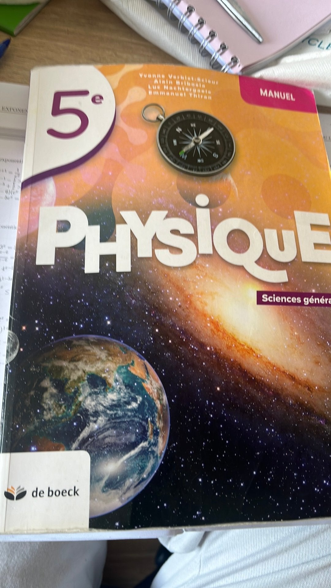 Manuel physique 5eme, Livres, Enlèvement, Utilisé