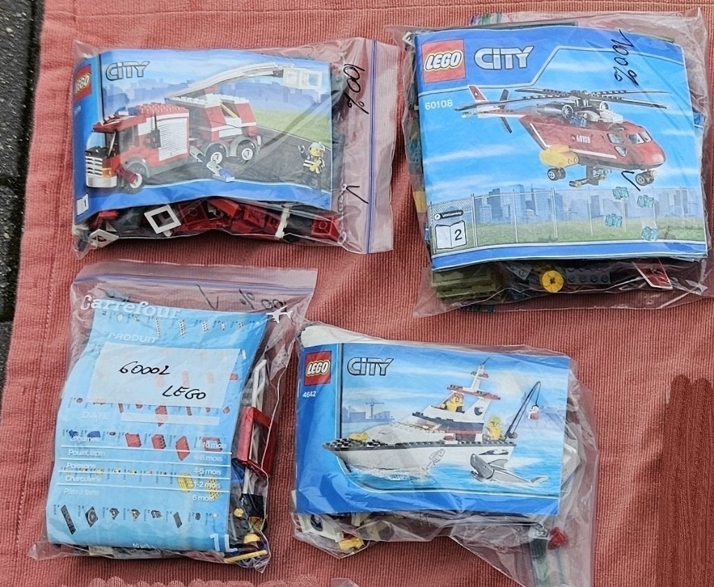 46 setjes LEGO City + 29 wegenplaten, Ophalen, City, Compleet, Lego
