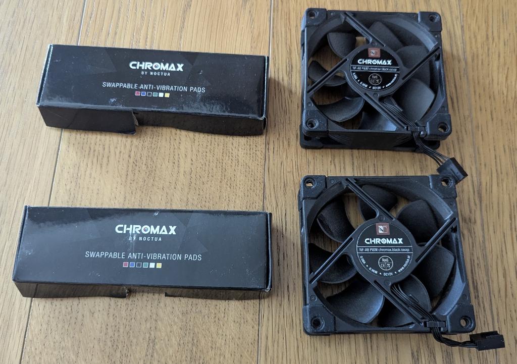 Noctua NF-A8 PWM Chromax Black Swap, Ophalen, Zo goed als nieuw, Luchtkoeling