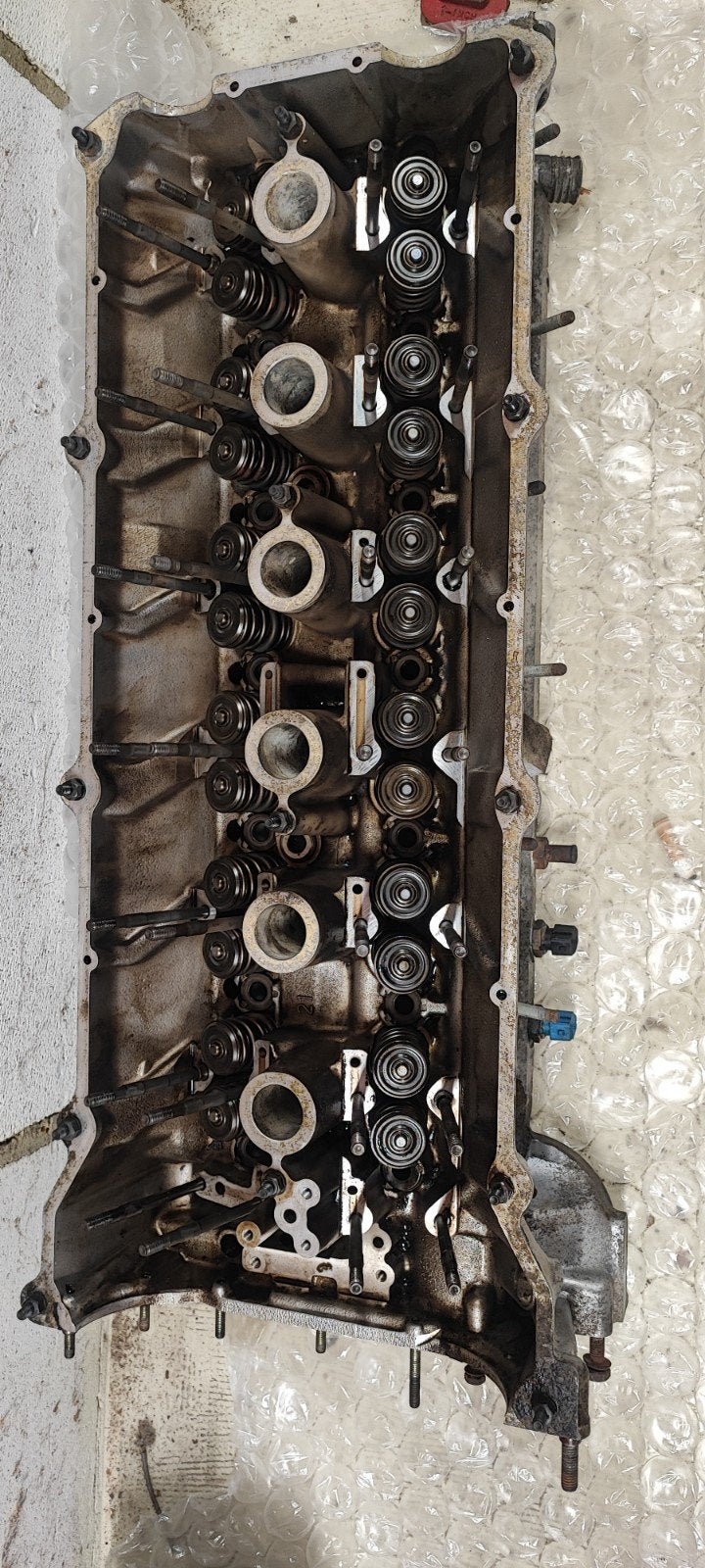 M50b25 non-vanos cylinderkop goed voor dubbele veren en klep, Auto-onderdelen, Ophalen of Verzenden, Gebruikt, BMW